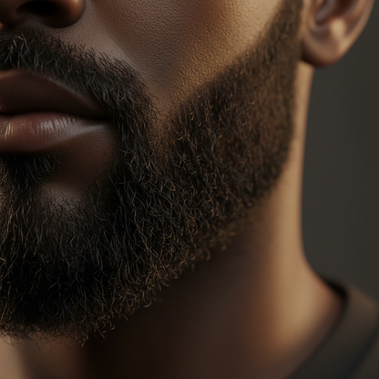 Close-up beard texture