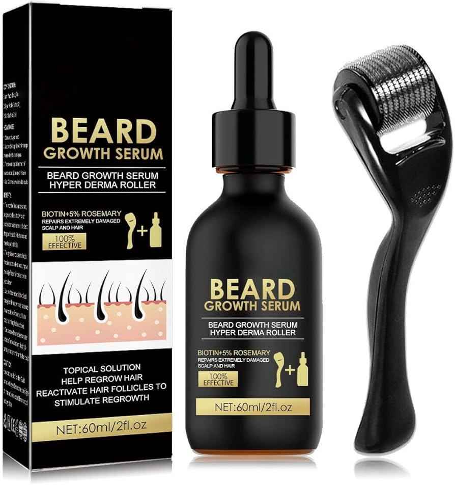 Beard Forge Growth Kit | Beard Oil + Derma Roller for Patchy Beards UK