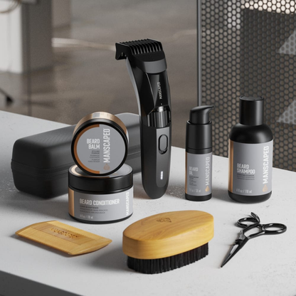 Beard Forge Growth Kit | Beard Oil + Derma Roller for Patchy Beards UK